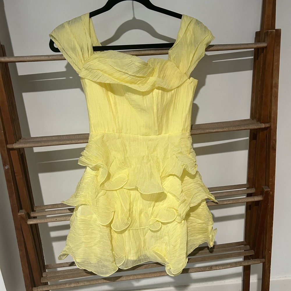 Yellow Ruffled Dress
